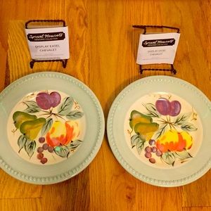 Hand painted plates
